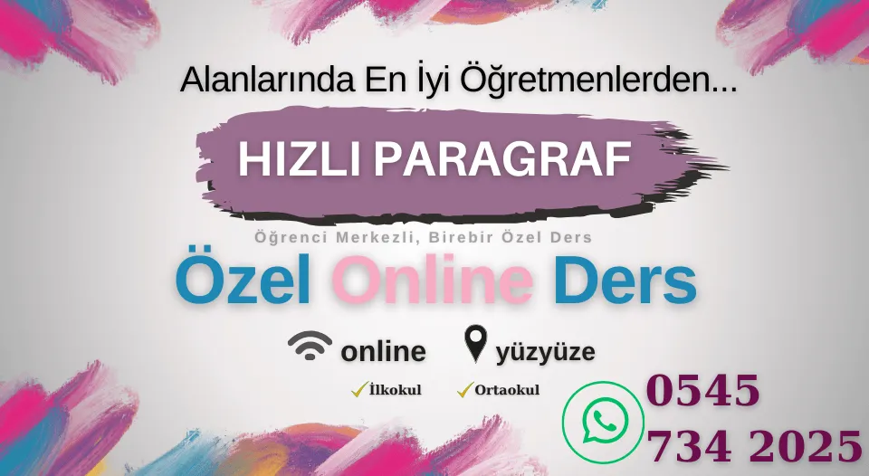 Hızlı Paragraf Dersleri