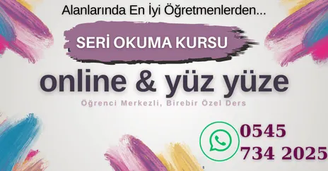 İLKOKUL HIZLI OKUMA KURSU